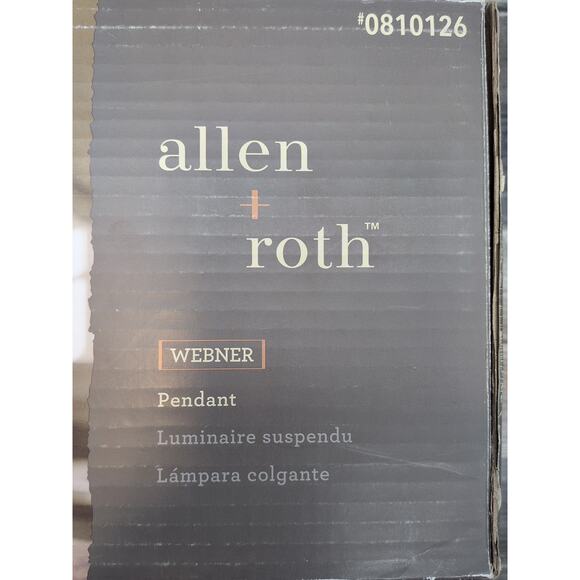 Allen + Roth Webner Pendant Oil Rubbed Bronze White Glass Shade [13] - Picture 2 of 11